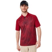 Mirror Graphic Polo - Raspberry