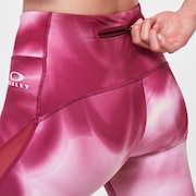 Tie Dye Full Lenght Leggings - Burgundy Tie Dye