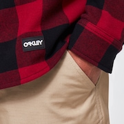 Podium Long Sleeve Flannel - Sundried Tomato