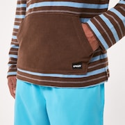 Dawny 1/4 Zip Hoodie - Carafe Stripes