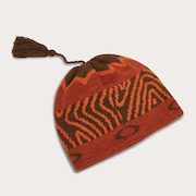 Tc Nordic Tassle Beanie - Orange Norway Pattern