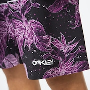Retro Split 21 Boardshort - Purple Flower/Stripe