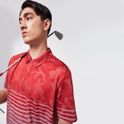 Camo Stripes Polo - Fog Gray