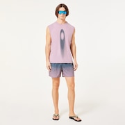 Sand Pixel Rc 16" Beachshort - Gradient Monogram Slate/Toadstool