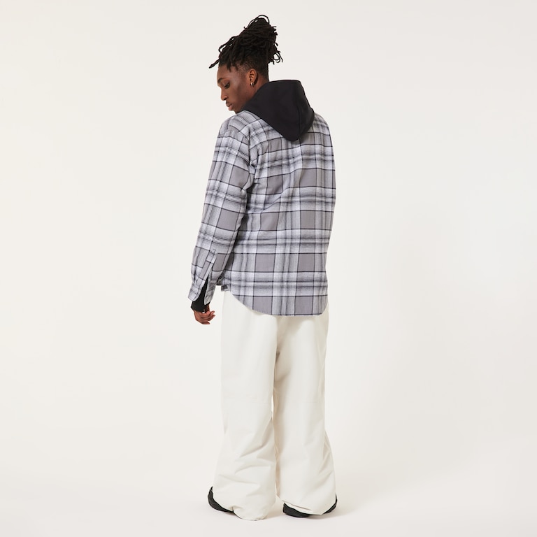 Oak Plaid LS Shirt - Cement/Graphite/White