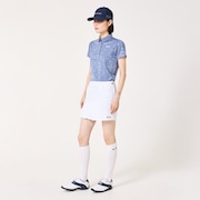 Elevate Spotted Jacquard Polo - Flint Stone