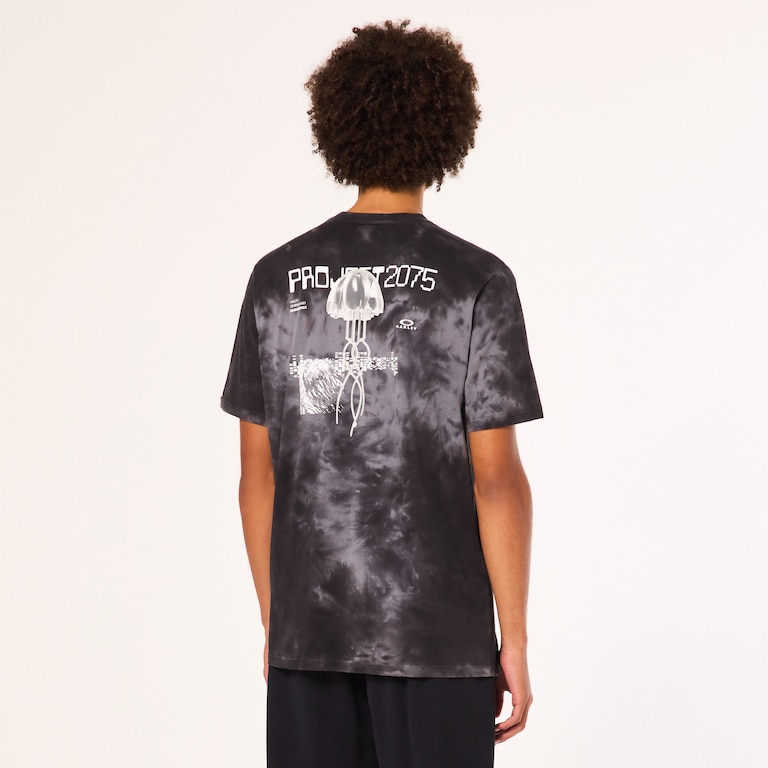Mtl Tendrils Tee - Black Tie Dye