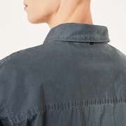 Poplin SS Shirt - Dark Slate