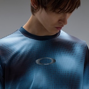 Striking Tech Cold SS Tee Diffuse - Sky Blue Print