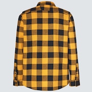 Bear Cozy Flannel - Amber Yellow/Black Check