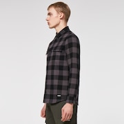Bear Cozy Flannel - Black/Gray Check