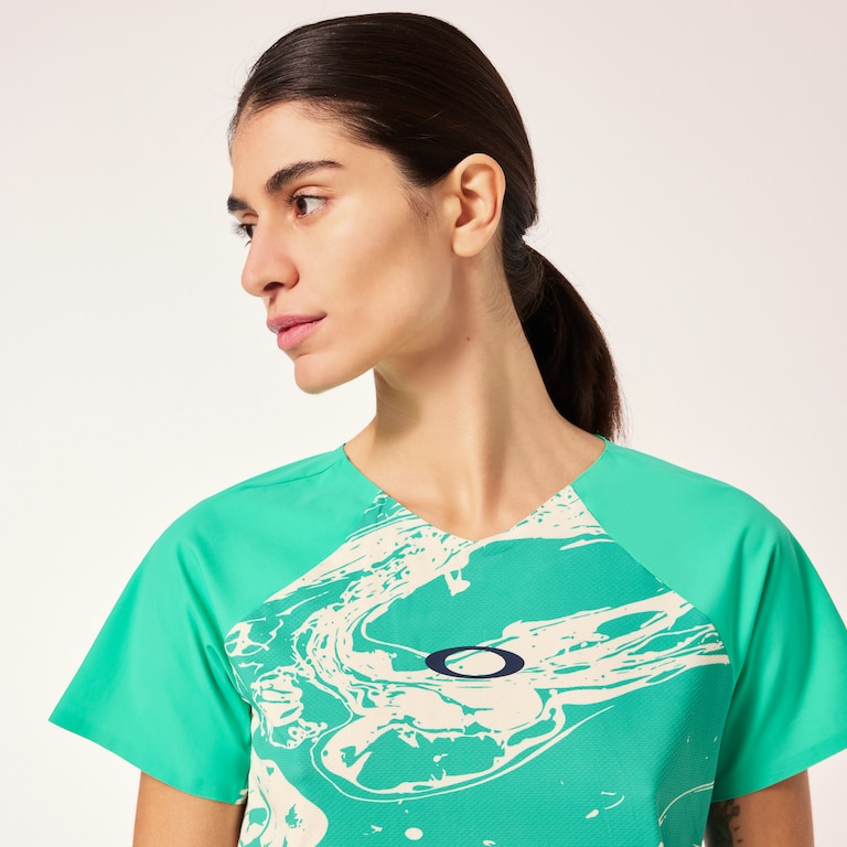 W Seeker Airline SS Jersey - Duality Swirl White/Mint