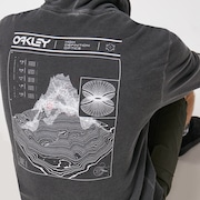 Overdyed Topo Fz Hoodie - Blackout