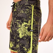 Palm Florals Rc 19” Boardshort - Tiger Flowers Camo Green