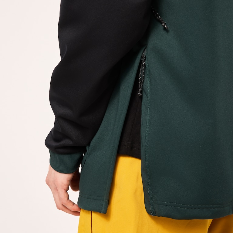 Tnp Nose Grab Softshell Hoodie - Black/Hunter Green