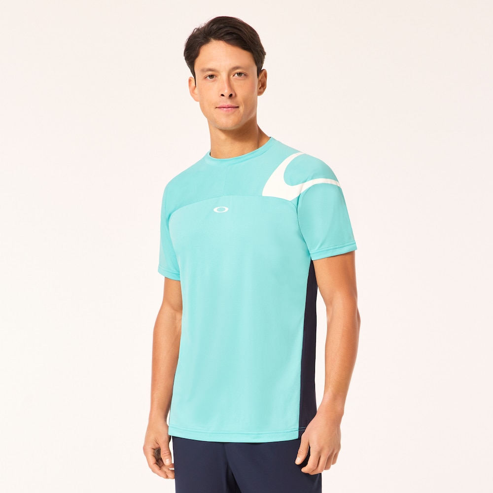 Oakley Enhance Tech Cold SS Crew 2.0 in Teal Blue | Oakley® JP