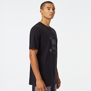 Blurred Scatter Skull Tee - Blackout