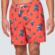 Toucan Tropics 16 Beach Short - Toucan Magma Orange