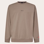 New Retro Fleece L/S Crew 1.0 - Bark