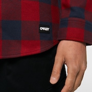 Bear Cozy Flannel - Fathom/Iron Red Check
