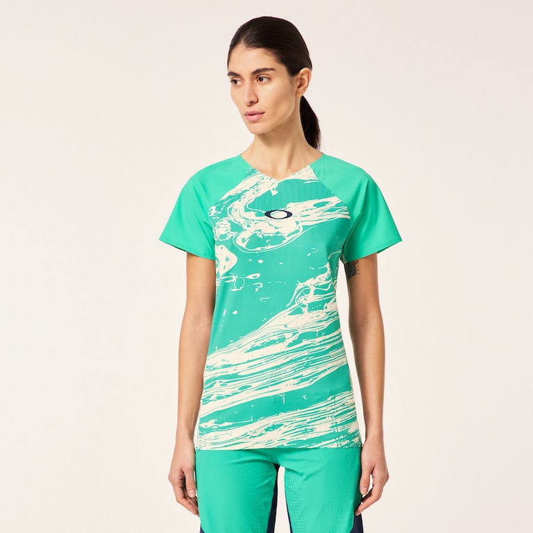 W Seeker Airline SS Jersey - Duality Swirl White/Mint