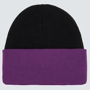 Tc Stretch Logo Beanie - Blackout/Ultra Purple