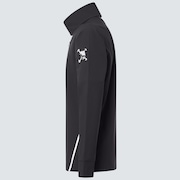 Skull Synchronism Aloft Mock Neck - Blackout