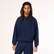Indigo Side Zip Hoodie - Blue Indigo