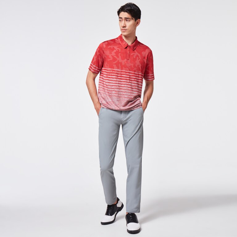 Camo Stripes Polo - Fog Gray