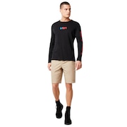 USA Star Long Sleeve Tee - Blackout