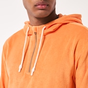Dawny 1/4 Zip Hoodie - Soft Orange