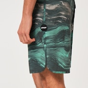 Marble Swirl 19" Boardshort - Mint Green Magma
