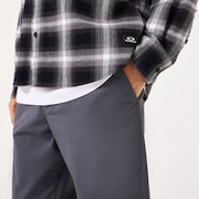 90s Plaid LS Shirt - Grey/Black Check
