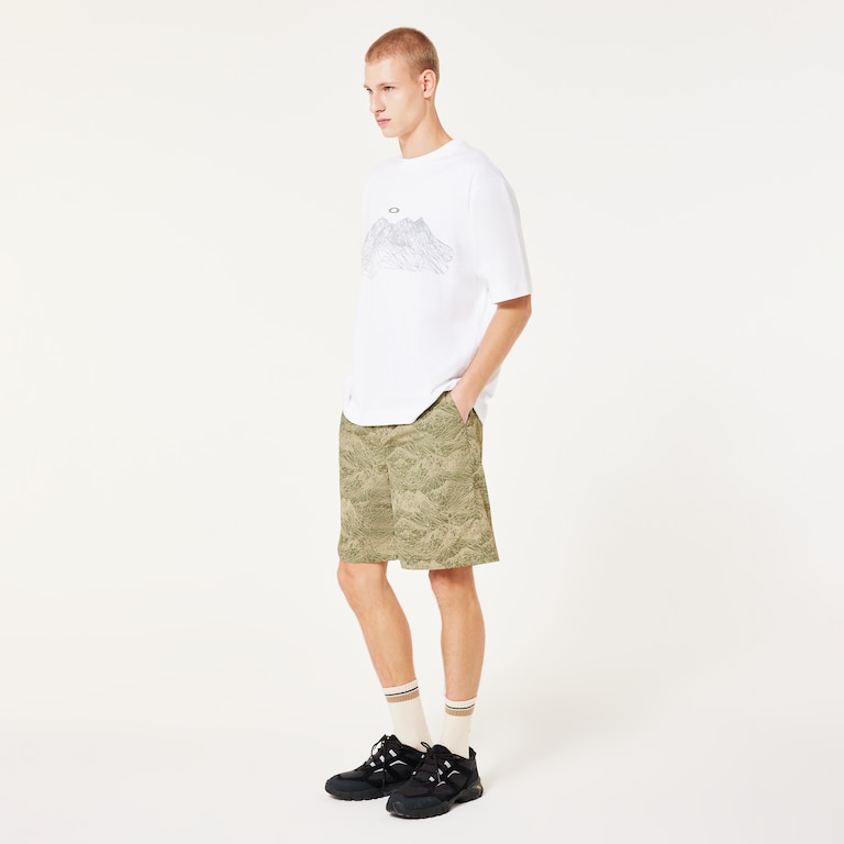 Outdoor Printed Short - Aop Mountain Green Pebble