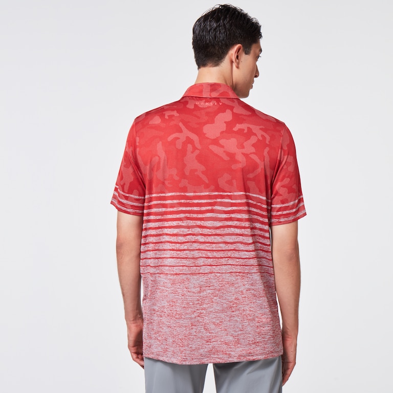 Camo Stripes Polo - Fog Gray