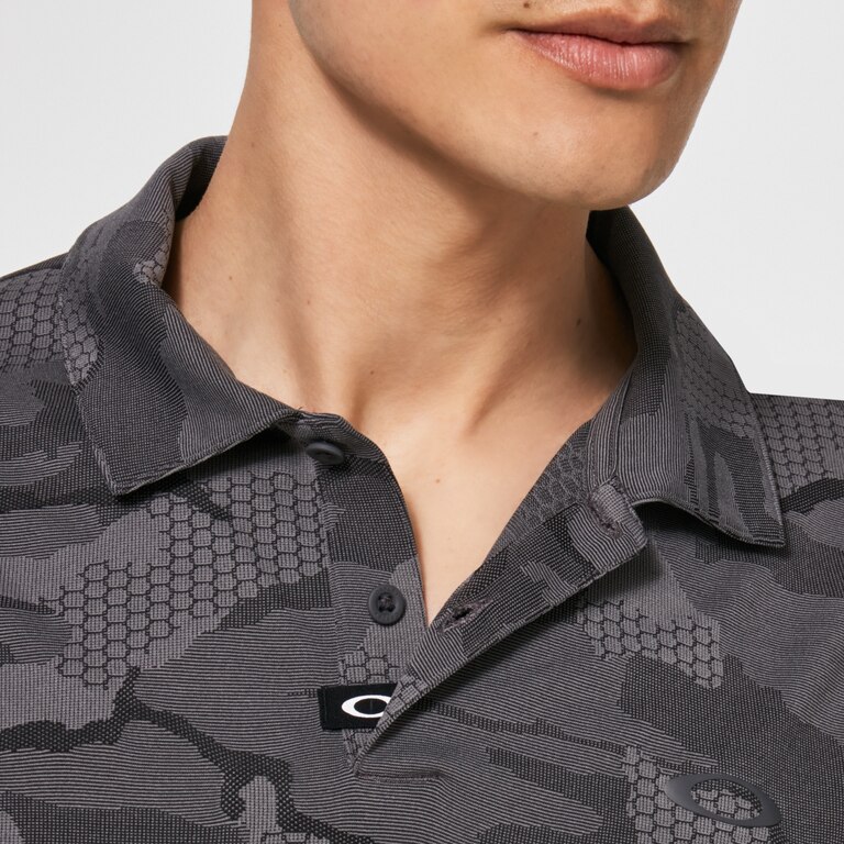 Oakley Jaquard Camo Polo - Blackout