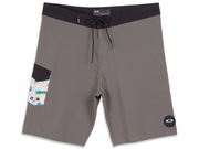 Bermuda De Água Tropical Side Pocket Boardshorts - Moss Green