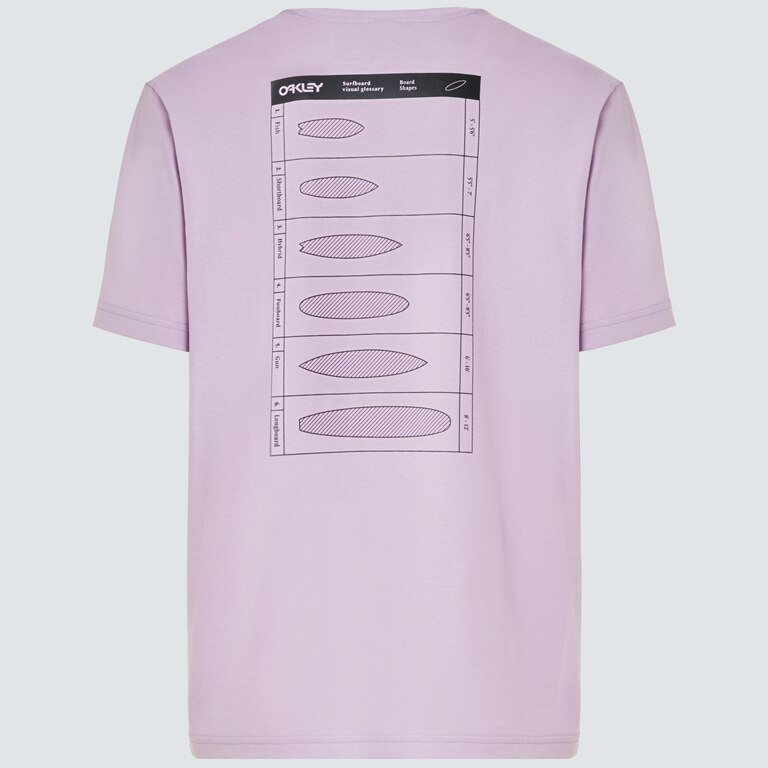 Surfboard Types Tee - Dusty Lavender