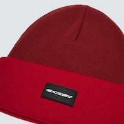 Tc Stretch Logo Beanie - Red Line/Iron Red