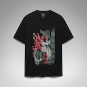 Hibiscus Camo Tee - Pitch Black