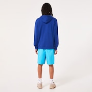 Golden Hour Bark Po Hoodie - Crystal Blue