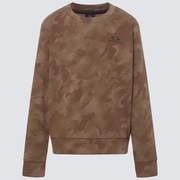 Enhance Qd Fleece Crew Ytr 4.0 - Brown Print