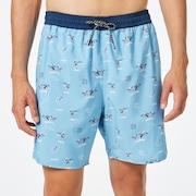 Tropics B1B Rc 18" Beach Short - Aviator Tropical Palms