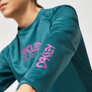 Wmns  Factory Pilot LS Jersey - Bayberry