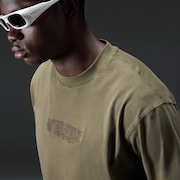 Echo Mod Embroidered Tee - Deep Olive