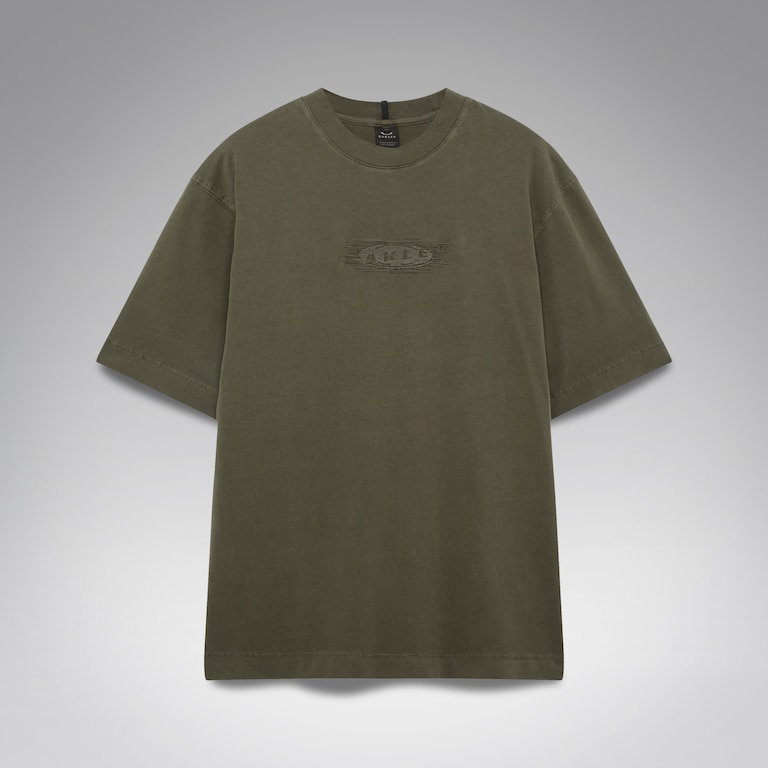 Echo Mod Embroidered Tee - Deep Olive