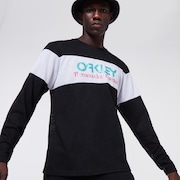 TNP Fiery Stripe LS Tee - Blackout