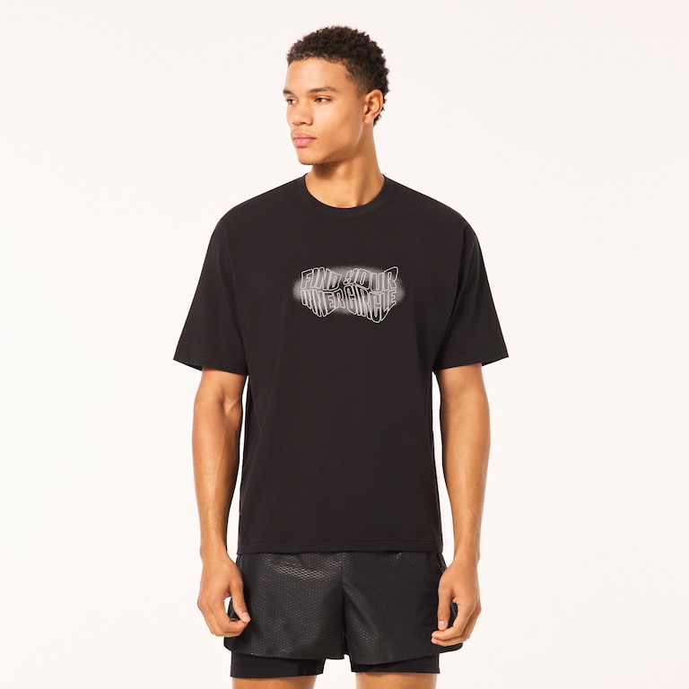 M Poly Satisfy Graphic SS Tee - Blackout