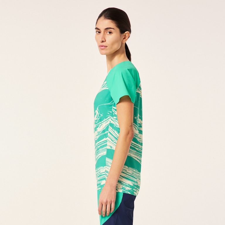 W Seeker Airline SS Jersey - Duality Swirl White/Mint