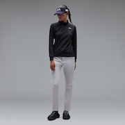 Elevate Embossed LS Mock Shirt - Pitch Black